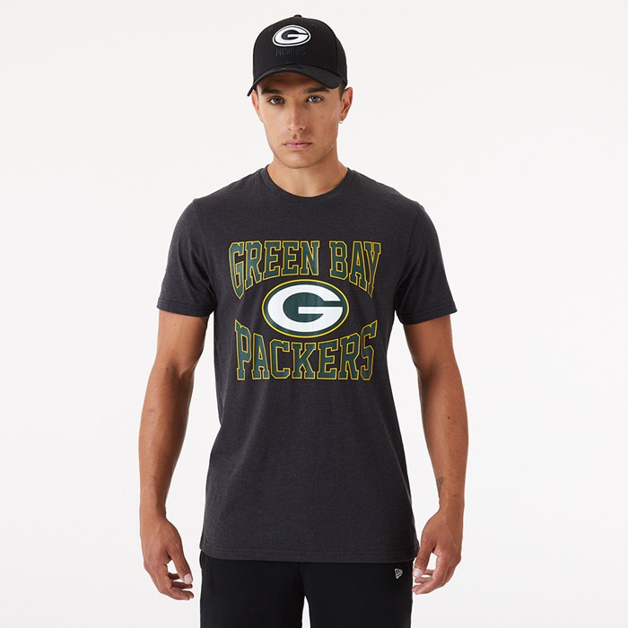 Green Bay Packers Team Logo Miesten T-paita Harmaat - New Era Vaatteet Halpa hinta FI-863947